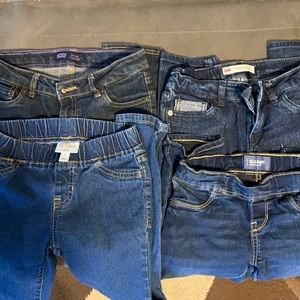4 girls jeans-sizes 6-8-Levi’s,OldNavy,Cat&Jack